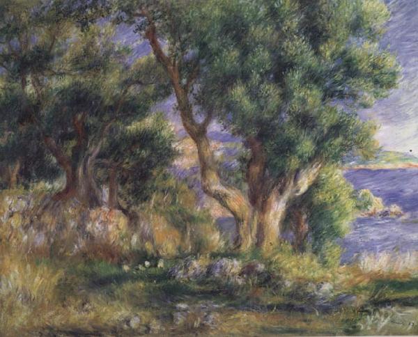 Pierre Renoir Landscape on the Coast near Menton Spain oil painting art